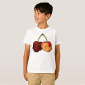 Deathly Sweet Cherry Skull Kinder T-shirt (Voorkant volledig)