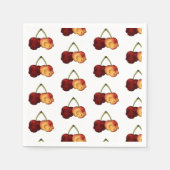 Deathly Sweet Cherry Skull Napkins Servet (Voorkant)