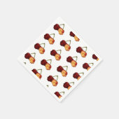 Deathly Sweet Cherry Skull Napkins Servet (Hoek)