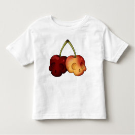 Deathly Sweet Cherry Skull Toddler Kinder Shirts