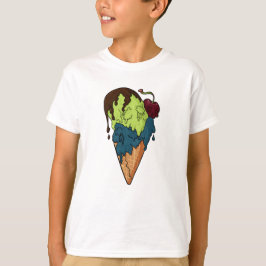 Deathly Sweet Mystery Skull Ice Cream T-shirt