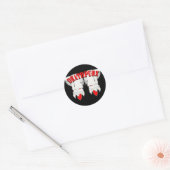 DEATHPUNX TM RONDE STICKER (Envelop)