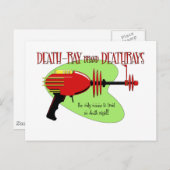 deathray brand deathrays briefkaart (Voorkant / Achterkant)