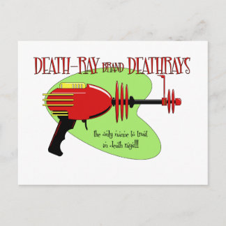 deathray brand deathrays briefkaart