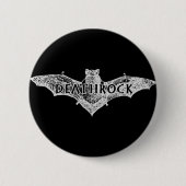 Deathrock Bat Ronde Button 5,7 Cm (Voorkant)