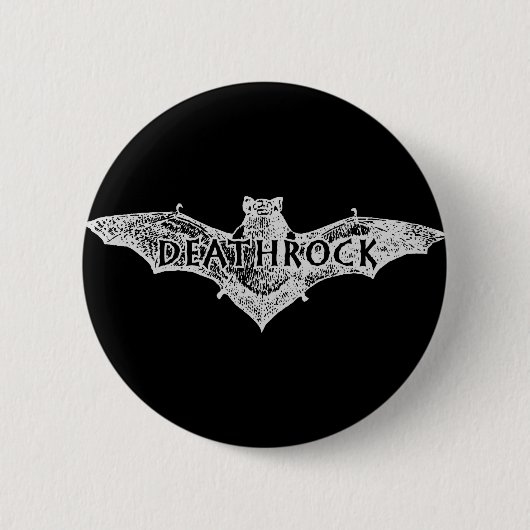 Deathrock Bat Ronde Button 5,7 Cm (Voorkant)