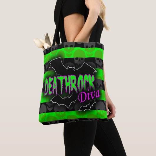 Deathrock Diva Canvas tas (Dichtbij)
