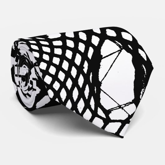 Deathrock gescheurde visnetten stropdas (Opgerold)