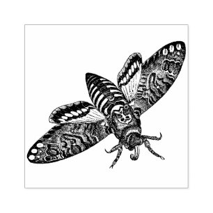 Death's Head Hawk Moth rubberen stempel