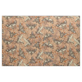 Death's-head hawkmoth roest stof (Fat Quarter)