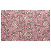 Death's-head hawkmoth roos stof (Fat Quarter)