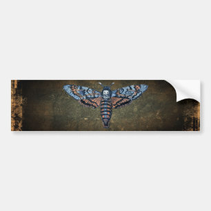 Death's Head Moth, ook bekend als Sphinx atropo mo Bumpersticker