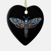 Death's Head Moth, ook bekend als Sphinx atropo mo Keramisch Ornament (Rechts)