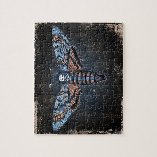 Death's Head Moth, ook bekend als Sphinx atropo mo Legpuzzel (Verticaal)