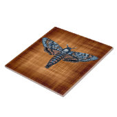 Death's Head Moth, ook bekend als Sphinx atropo mo Tegeltje (Zijkant)