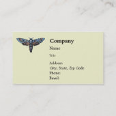 Death's Head Moth, ook bekend als Sphinx atropo mo Visitekaartje (Achterkant)