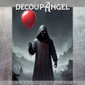 Death's Red Delight - Decoupage - Tissuepapier