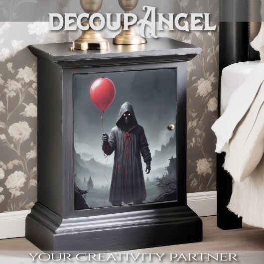 Death's Red Delight - Decoupage - Tissuepapier