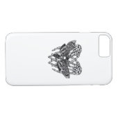 Deathshead Moth Classic - Skeleton Hand Heart Case-Mate iPhone Case (Achterkant (Horizontaal))