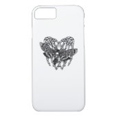 Deathshead Moth Classic - Skeleton Hand Heart Case-Mate iPhone Case (Achterkant)