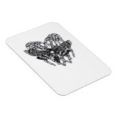 Deathshead Moth Classic - Skeleton Hand Heart Magneet (Rechterzijde)