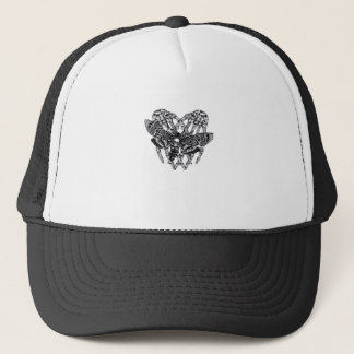 Deathshead Moth Classic - Skeleton Hand Heart Trucker Pet