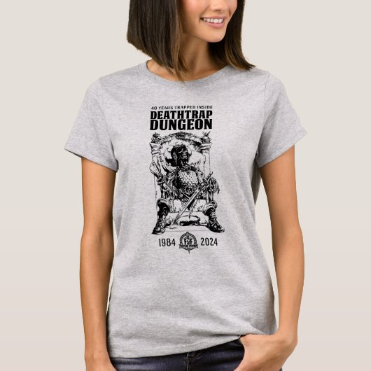 Deathtrap Dungeon Skeleton Warrior T-shirt (Voorkant)