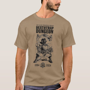 Deathtrap Dungeon Skeleton Warrior T-shirt (Donker