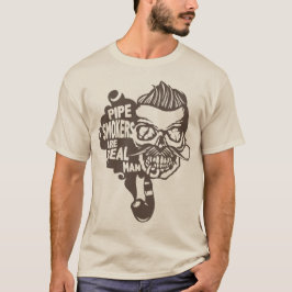 Deattete city hipster pipe smokers real ma t-shirt