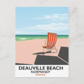 Deauville Beach france seuit poster. Briefkaart (Voorkant)