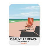 Deauville Beach france seuit poster. Magneet (Verticaal)
