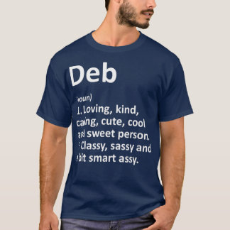 DEB Definition Personal Name Funny Birthday T-shirt