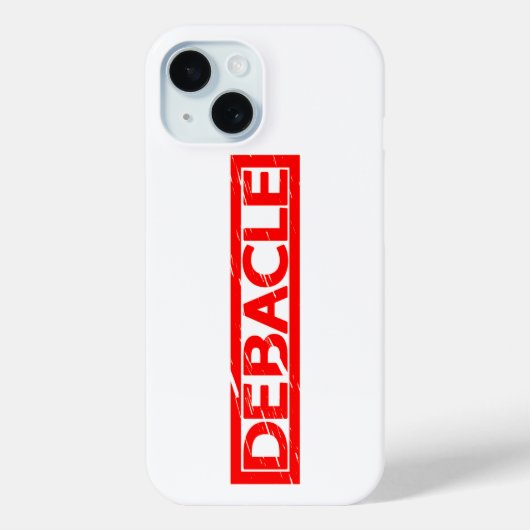 Debacle Stamp Case-Mate iPhone Case (Achterkant)