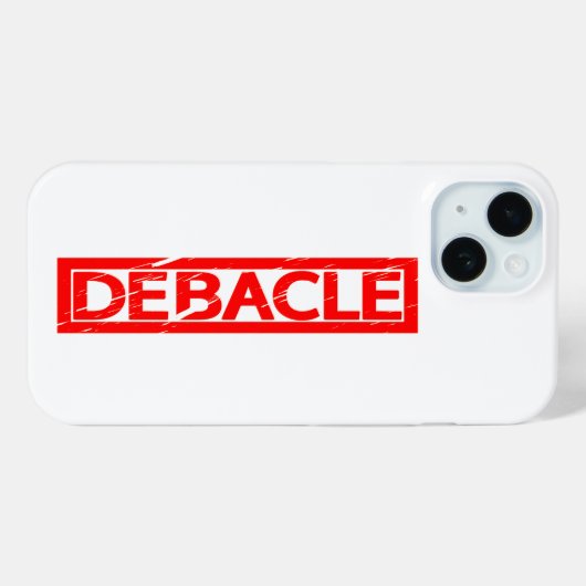 Debacle Stamp Case-Mate iPhone Case (Achterkant (horizontaal))