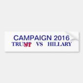 Debat 2016 Trump vs Hillary Election Campaign Bumpersticker (Voorkant)