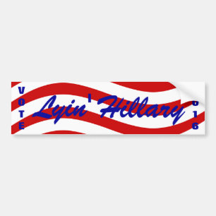 Debat 2016 Trump vs Hillary Lyin' Hillary election Bumpersticker