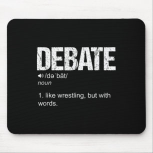 Debat als een kruiper, maar met woorden muismat