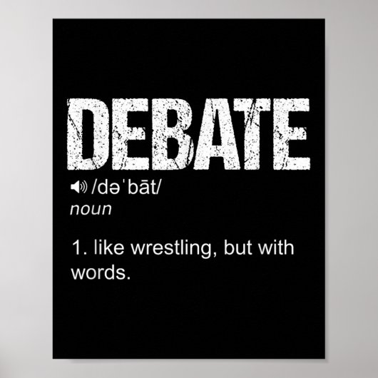 Debat als een kruiper, maar met woorden poster (Voorkant)
