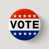 Debat: Amerika Ronde Button 3,2 Cm (Voorkant)