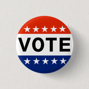 Debat: Amerika Ronde Button 3,2 Cm