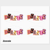 Debat Collage Tekst Sticker (Vel)