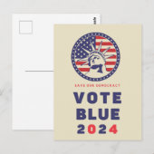 Debat: geen (blauwe) verkiezingen 2024 briefkaart (Voorkant / Achterkant)