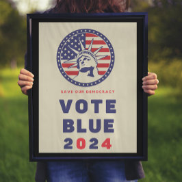 Debat: geen (blauwe) verkiezingen 2024 poster
