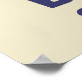 Debat: geen (blauwe) verkiezingen 2024 poster (Hoek)