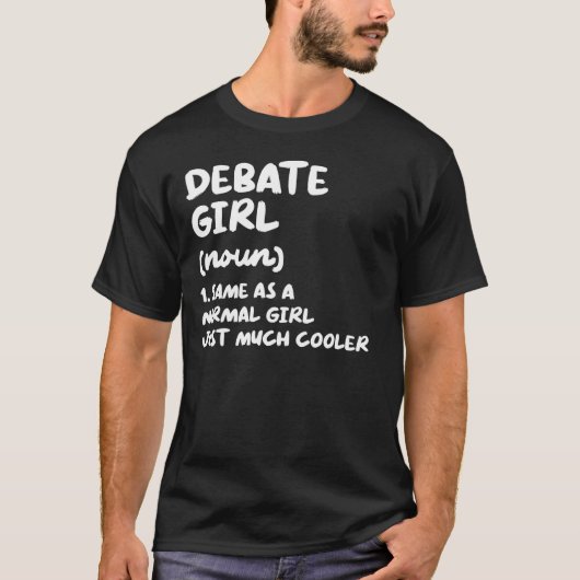 Debat: geen t-shirt (Voorkant)