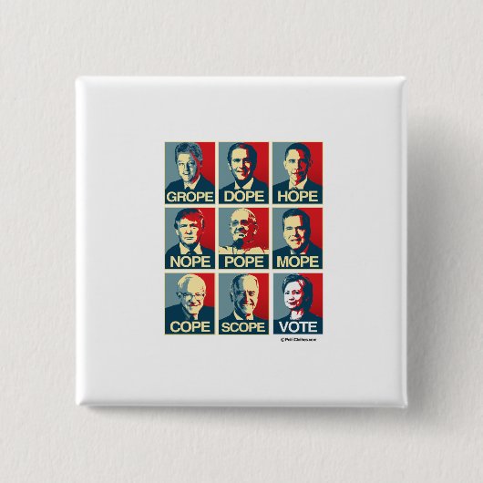 Debat : geen vierkante button 5,1 cm (Voorkant)