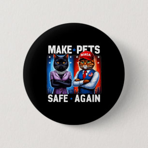 Debat Het eten van de kat van de hond maakt huisdi Ronde Button 5,7 Cm