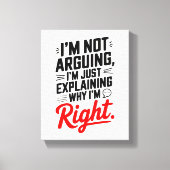 Debat in stijl! Grappig en zelfverzekerd Canvas Afdruk (Voorkant)
