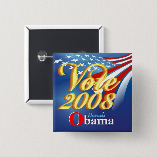 Debat Obama - Campagne Button (Voorkant /achterkant)