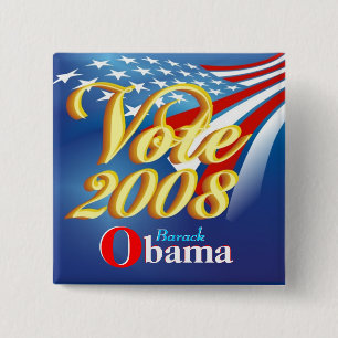 Debat Obama - Campagne Button